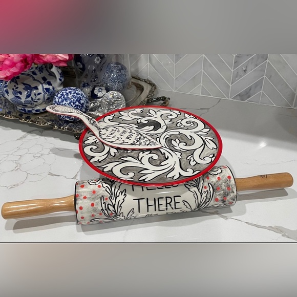 Rate combo: Anthropologie Molly Hatch Felicitations Cake Stand w/Matching Server - Picture 10 of 10